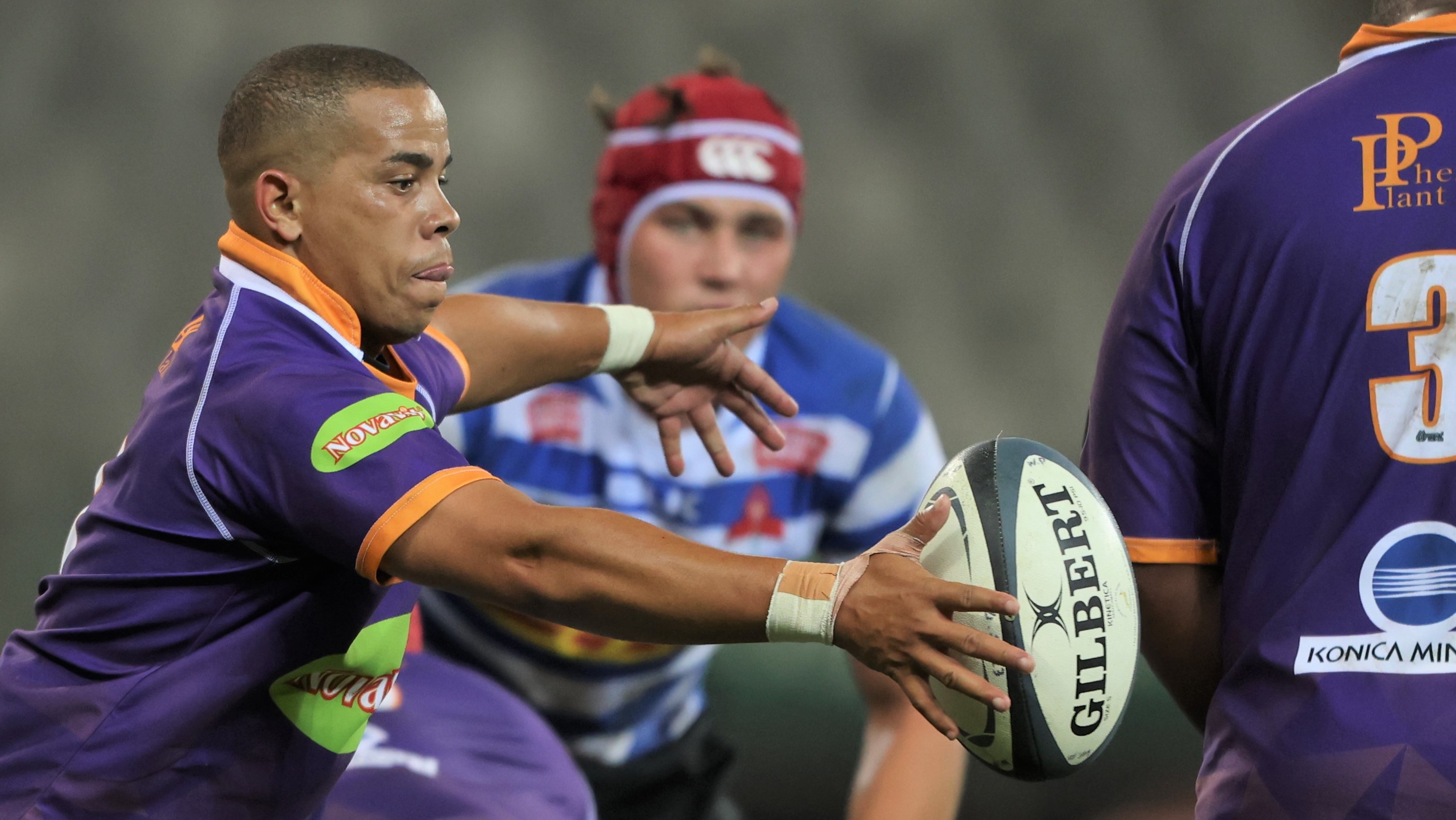 CAPE TOWN, SOUTH AFRICA - APRIL 08: Jaywinn Juries of Griffons during the Currie Cup, Premier Division match between DHL Western Province and NovaVit Griffons at DHL Stadium on April 08, 2023 in Cape Town, South Africa. (Photo by Carl Fourie/Gallo Images)