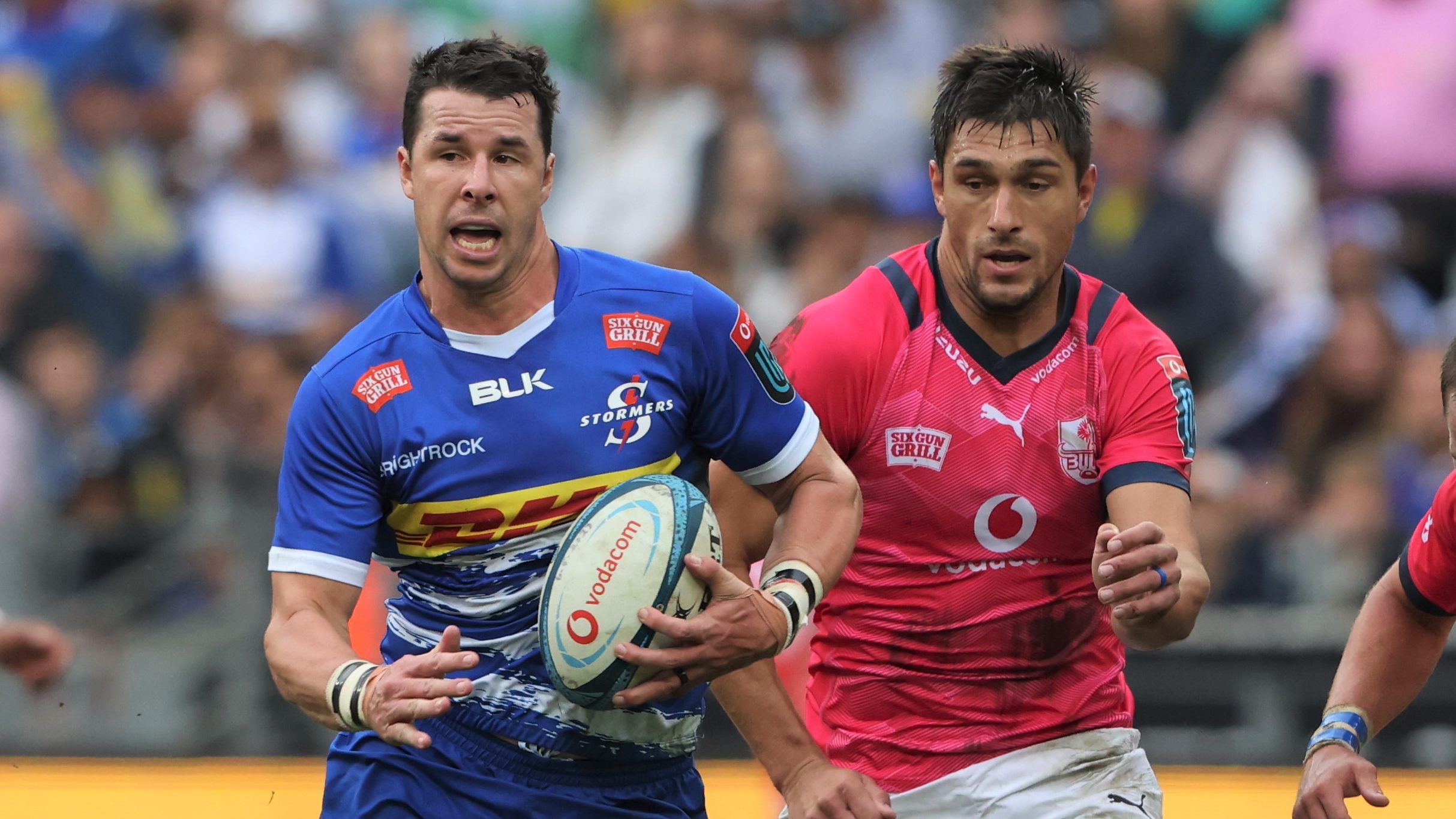 CAPE TOWN, SOUTH AFRICA - MAY 06: Ruhan Nel of Stormers during the United Rugby Championship quarter final match between DHL Stormers and Vodacom Bulls at DHL Stadium on May 06, 2023 in Cape Town, South Africa. (Photo by Carl Fourie/Gallo Images)