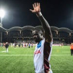 Bordeaux-Begles Congolese wing Madosh Tambwe (L) celebrates after winning the French Top14 rugby union qualifying match between Lyon Olympique Universitaire Rugby and Union Bordeaux-Begles (UBB) at Gerland Stadium in Lyon, central-eastern France on June 4, 2023.