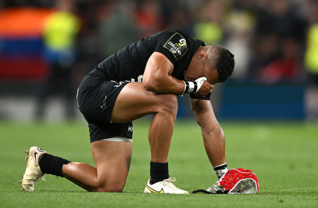 Dublin , Ireland - 19 May 2023; Cheslin Kolbe of RC Toulon at the final whistle of the EPCR Challenge Cup Final match between Glasgow Warriors and RC Toulon at Aviva Stadium in Dublin. (Photo By Brendan Moran/Sportsfile via Getty Images)