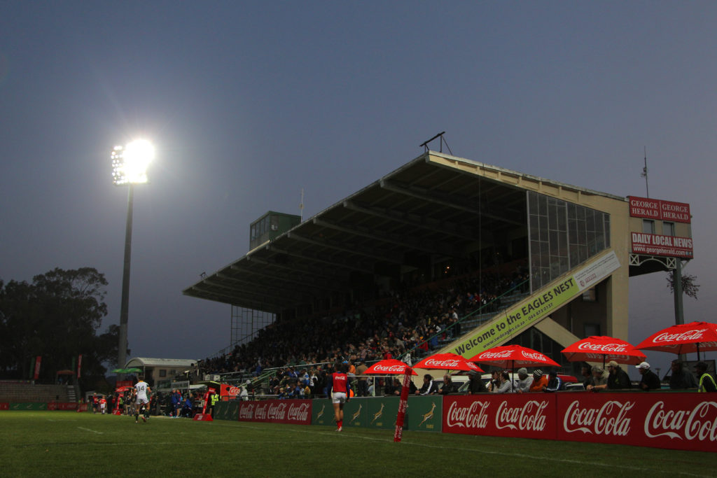 GEORGE, SOUTH AFRICA - AUGUST 11: General view during the SA Schools 2015 match between South Africa Schools and France U/18 at Outeniqua Park on August 11, 2015 George, South Africa.