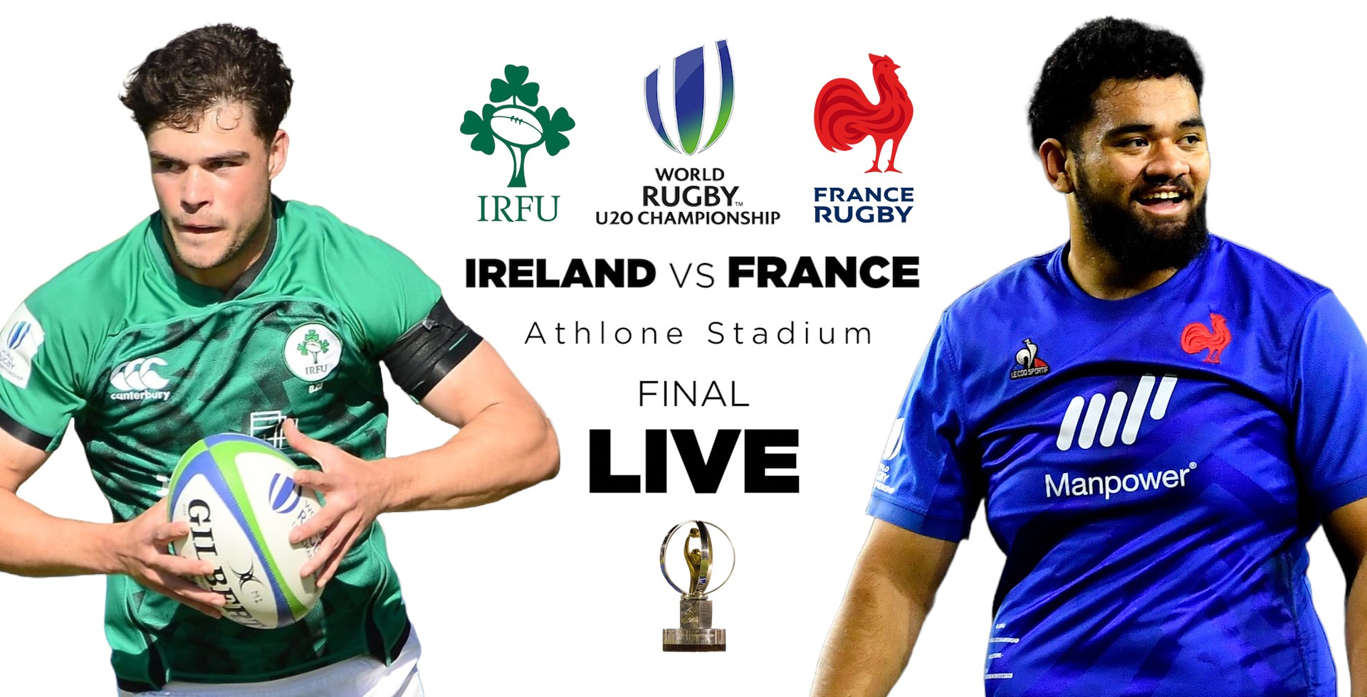 LIVE Ireland U20 vs France U20