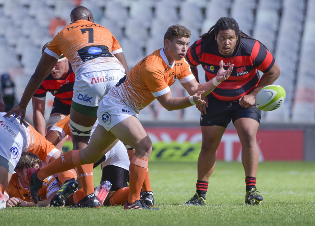 BLOEMFONTEIN, SOUTH AFRICA - MARCH 28: Ruben de Haas of Cheetahs during the SA Rugby Preparation Series match between Toyota Cheetahs and Eastern Province Elephants at Toyota Stadium on March 28, 2021 in Bloemfontein, South Africa.