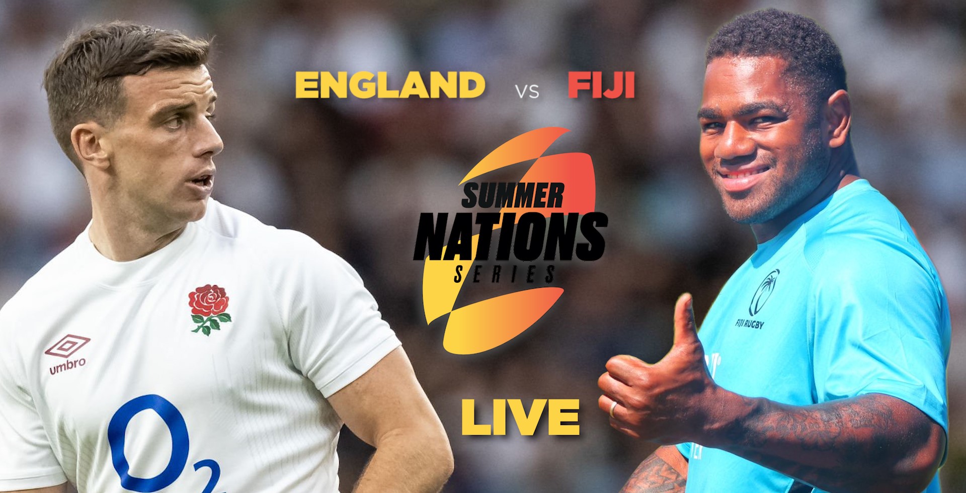 LIVE England vs Fiji