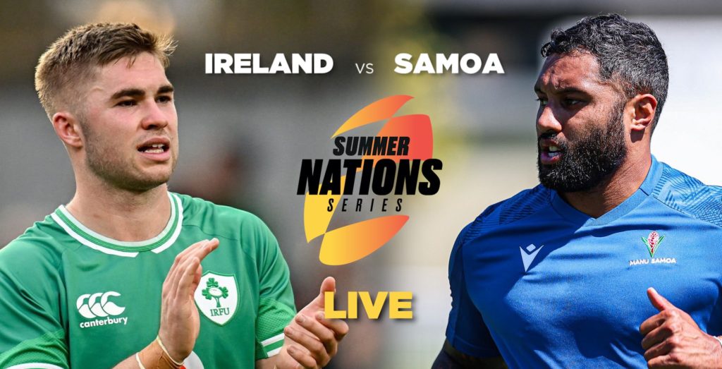 LIVE: Ireland vs Samoa