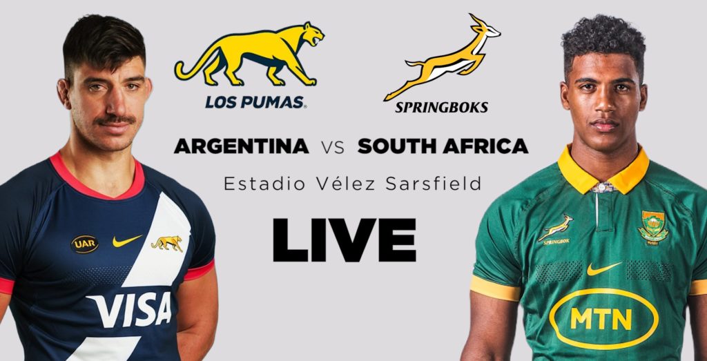 LIVE: Los Pumas vs Springboks
