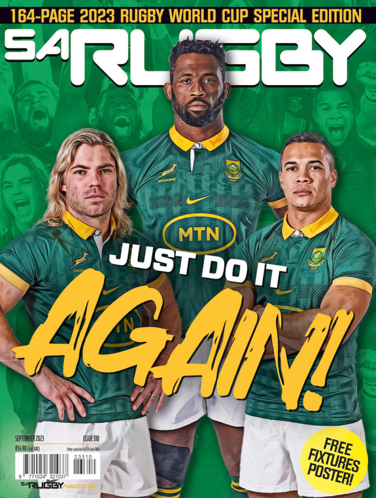 SA Rugby magazine cover 2023 World Cup