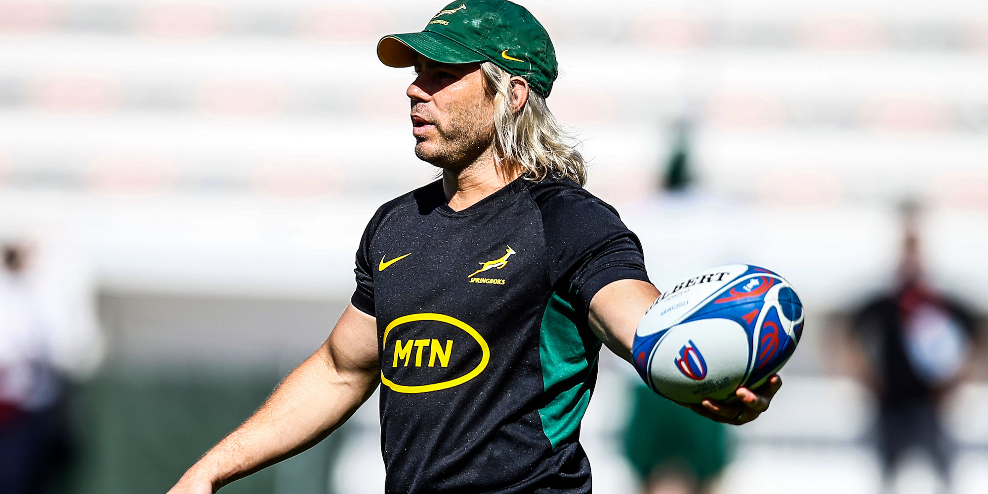 TOULON, FRANCE - SEPTEMBER 07: Faf de Klerk of South Africa during the South Africa men's national rugby team training session at Stade Mayol on September 07, 2023 in Toulon, France. (Photo by Steve Haag/Gallo Images)