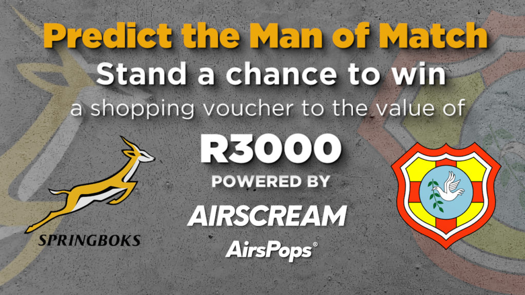 Springboks vs Tonga: Guess Man of the Match and win!