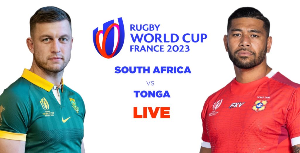 LIVE: South Africa vs Tonga