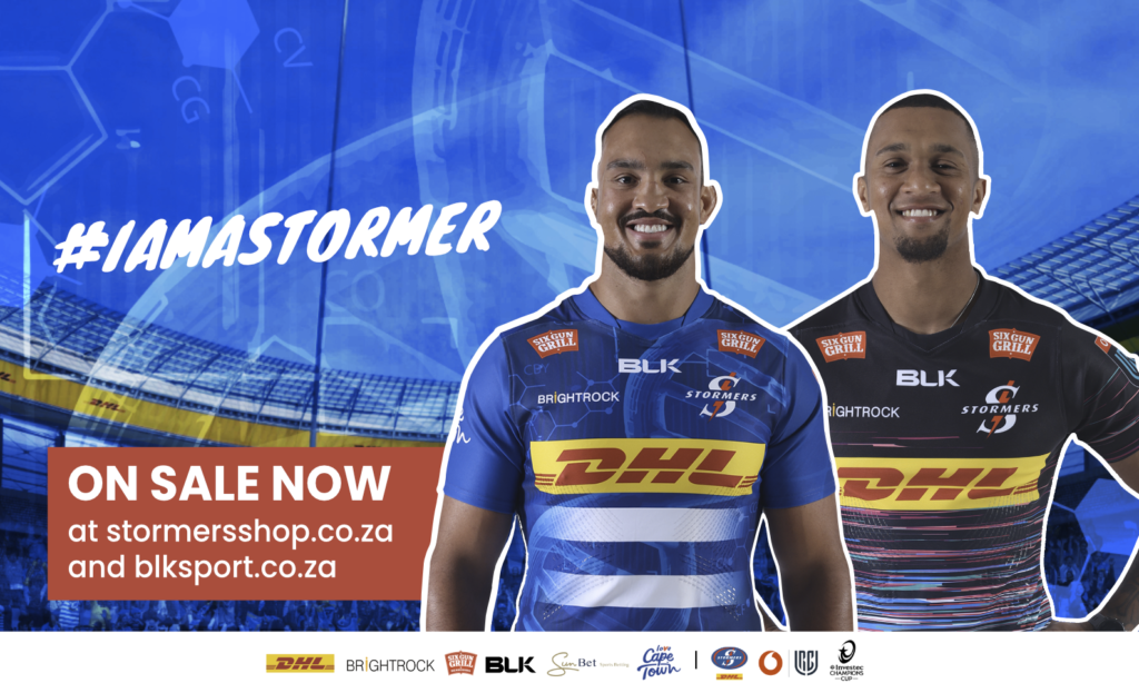 The 2023-24 Stormers home and away jerseys