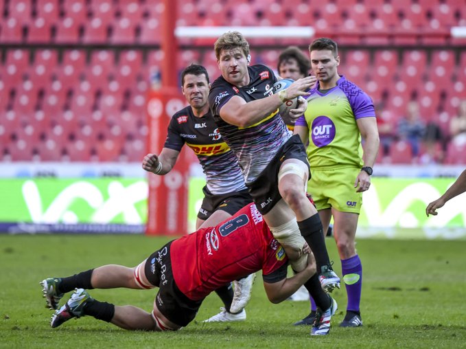 Evan Roos in action against the Lions at Ellis Park