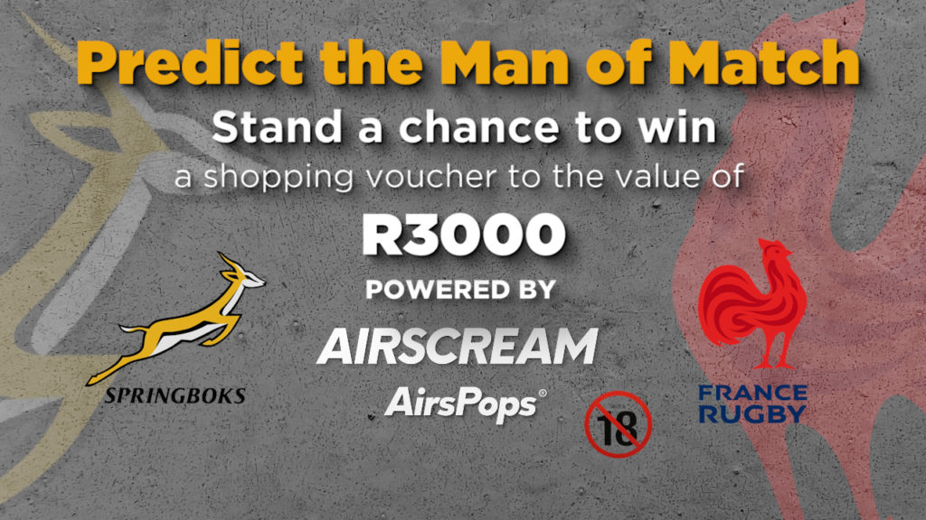 Springboks vs France: Guess Man of the Match and WIN!