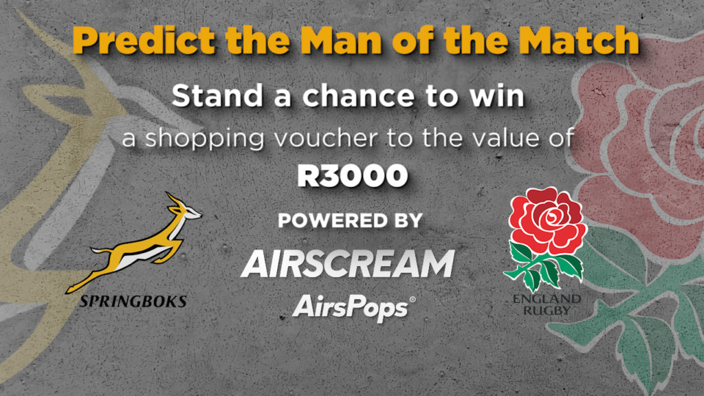 Springboks vs England: Guess Man of the Match and WIN!