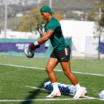 Manie Libbok of South Africa during the Rugby World Cup.South Africa Training Session Wednesday 4th October Stade Campus RCT 58 Vieux Chemin Ste Musse Toulon FranceMandatory credit (Steve Haag Sports)