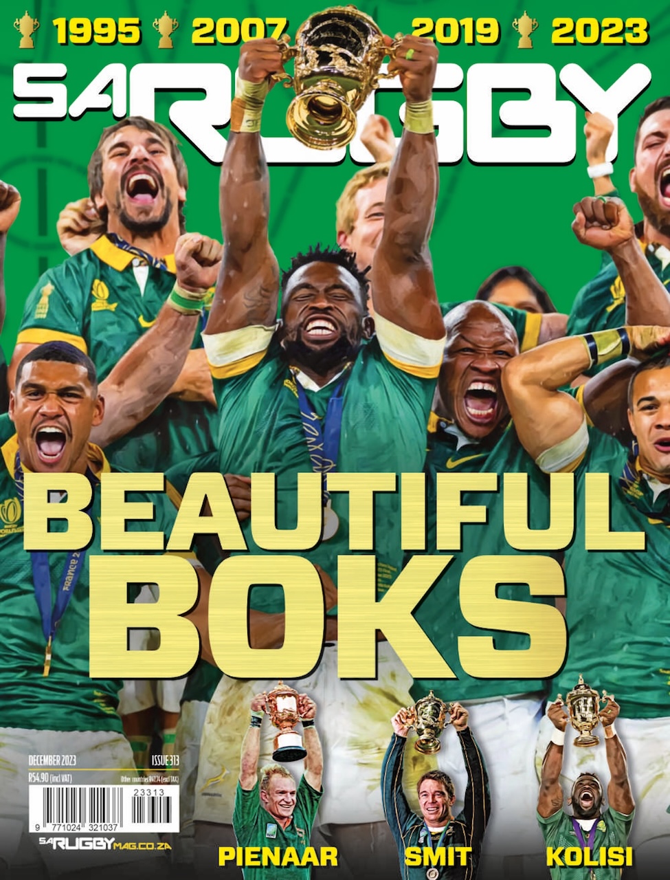SA Rugby magazine cover December 2023