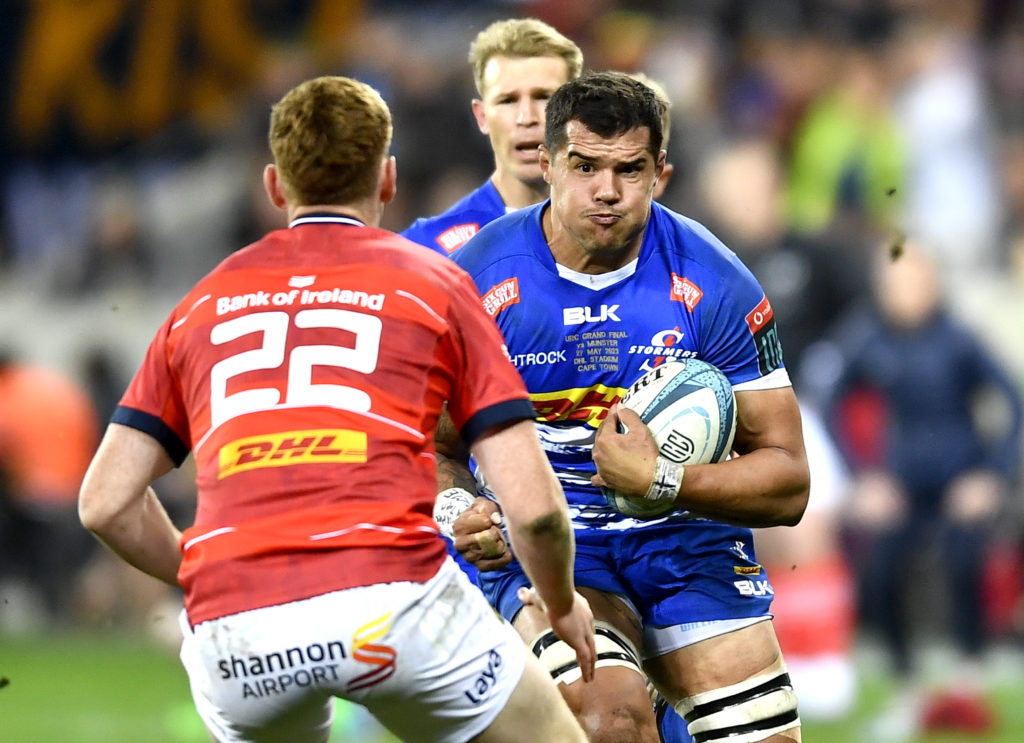 CAPE TOWN, SOUTH AFRICA - MAY 27: Willie Engelbrecht of the Stormers during the United Rugby Championship final match between DHL Stormers and Munster at DHL Stadium on May 27, 2023 in Cape Town, South Africa.