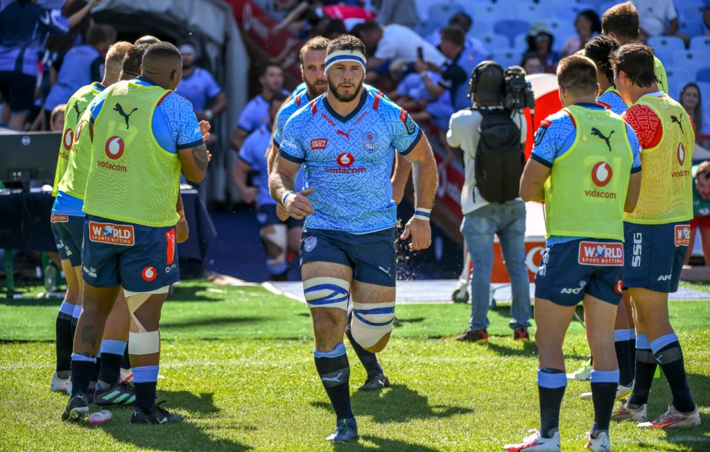 Mandatory Credit: Photo by SteveHaagSports/INPHO/Shutterstock (14161677n) Vodacom Bulls vs Scarlets. Marcell Coetzee of the Vodacom Bulls leads out his team BKT United Rugby Championship, Johannesburg, Pretoria, South Africa - 22 Oct 2023
