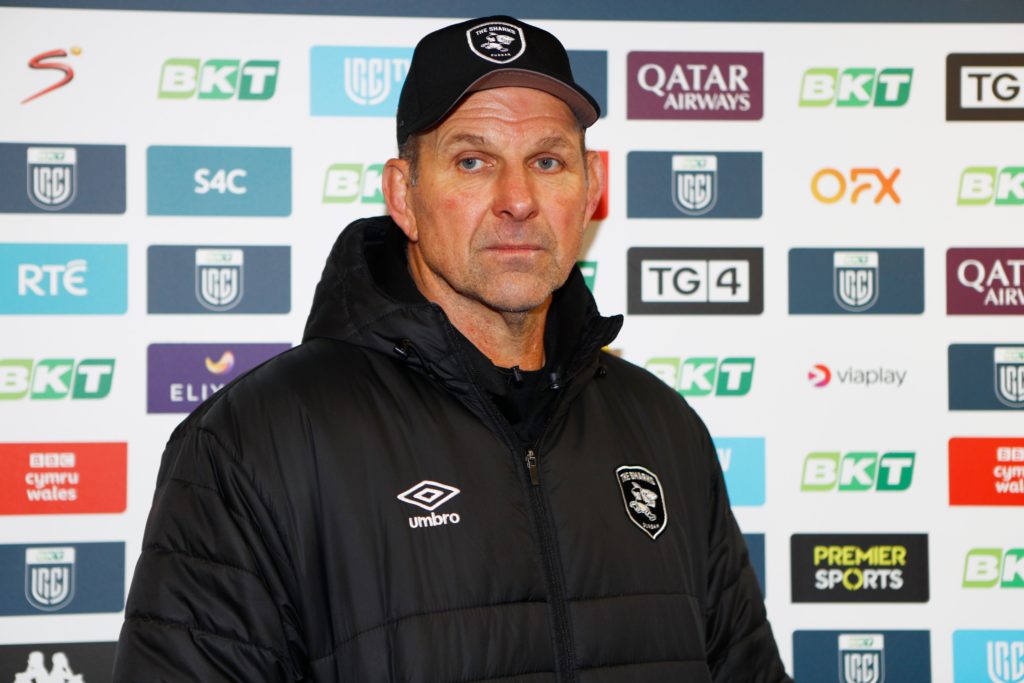 Ospreys vs Hollywoodbets Sharks. Hollywoodbets Sharks head coach John Plumtree speaks to the media before the game BKT United Rugby Championship, Twickenham Stoop, London, England - 03 Nov 2023 Photo: SteveHaagSports/Inpho/Shutterstock