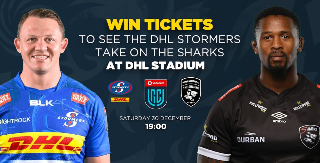 WIN: Tickets to Stormers vs Sharks!