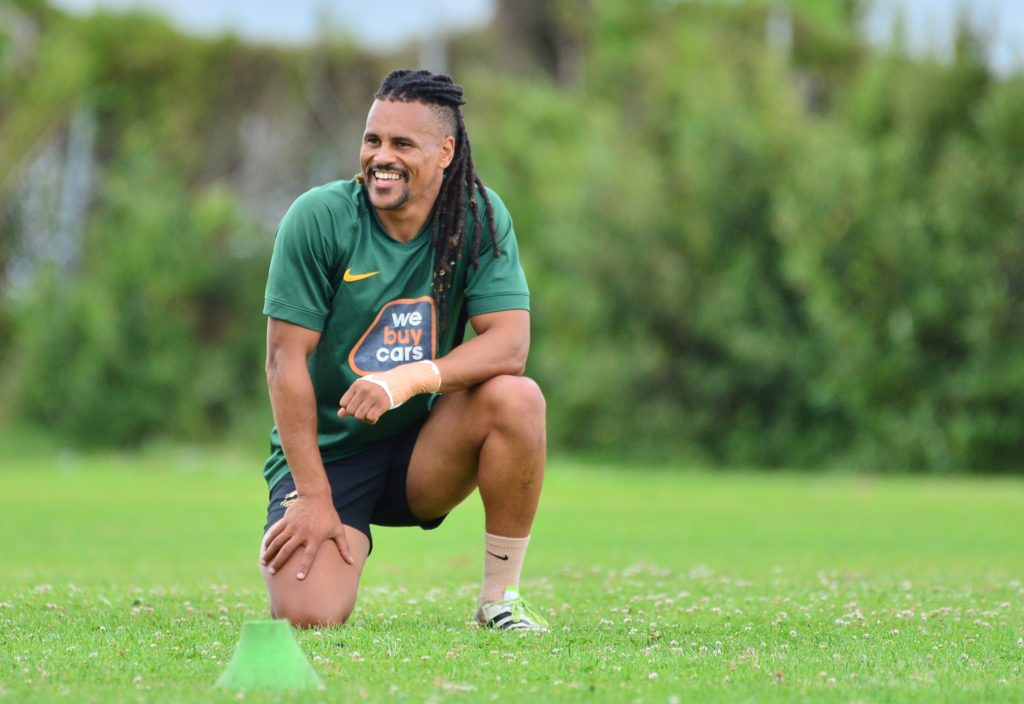 CAPE TOWN, SOUTH AFRICA - DECEMBER 08: Selvyn Davids during the South Africa men's 7s team captains run at University of Cape Town on December 08, 2023 in Cape Town, South Africa. (Photo by Grant Pitcher/Gallo Images)