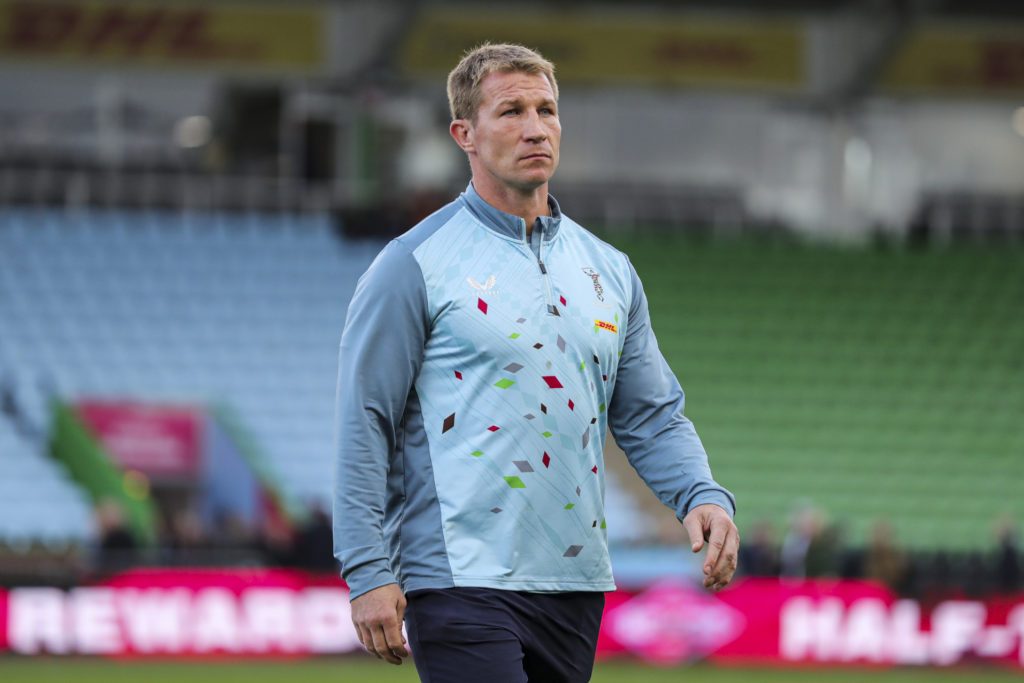 Photo: BackpagePix Harlequins' defence coach Jerry Flannery before the Gallagher Premiership match at Twickenham Stoop, Twickenham. Picture date: Saturday November 4, 2023.