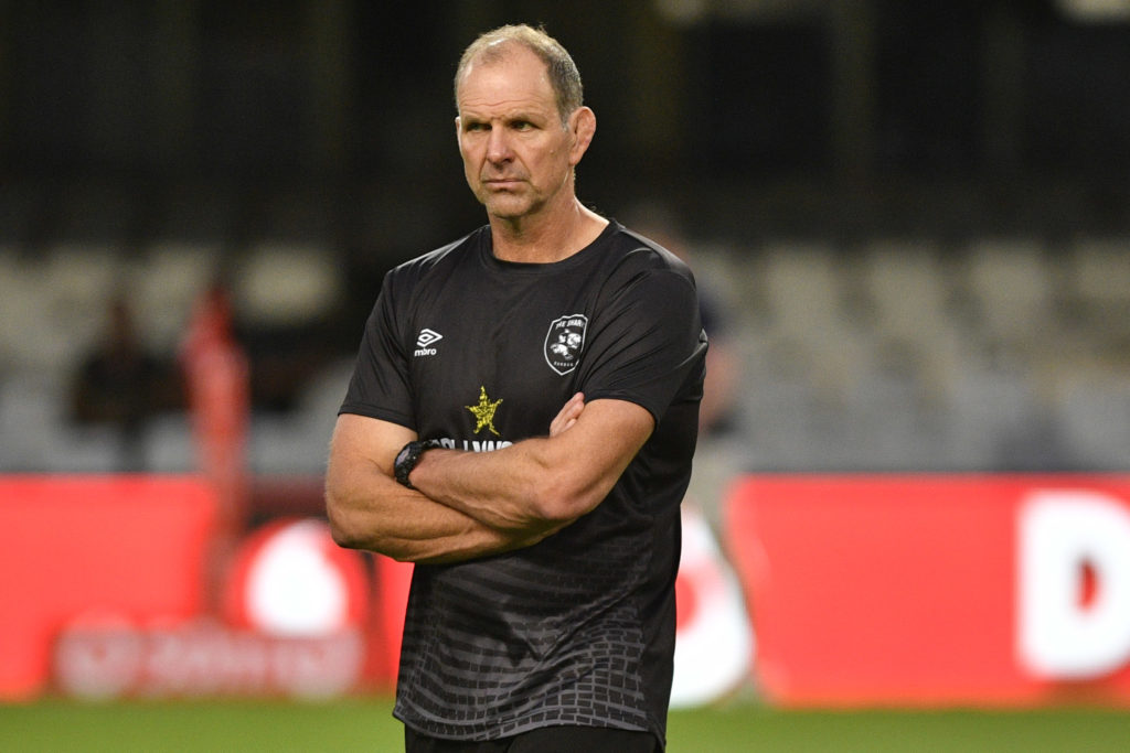 John Plumtree head coach of Sharks during the 2023 United Rugby Championships match between Sharks and Dragons at Hollywoodbets Kings Park Stadium in Durban on the 25 November 2023 © Sydney Mahlangu/BackpagePix