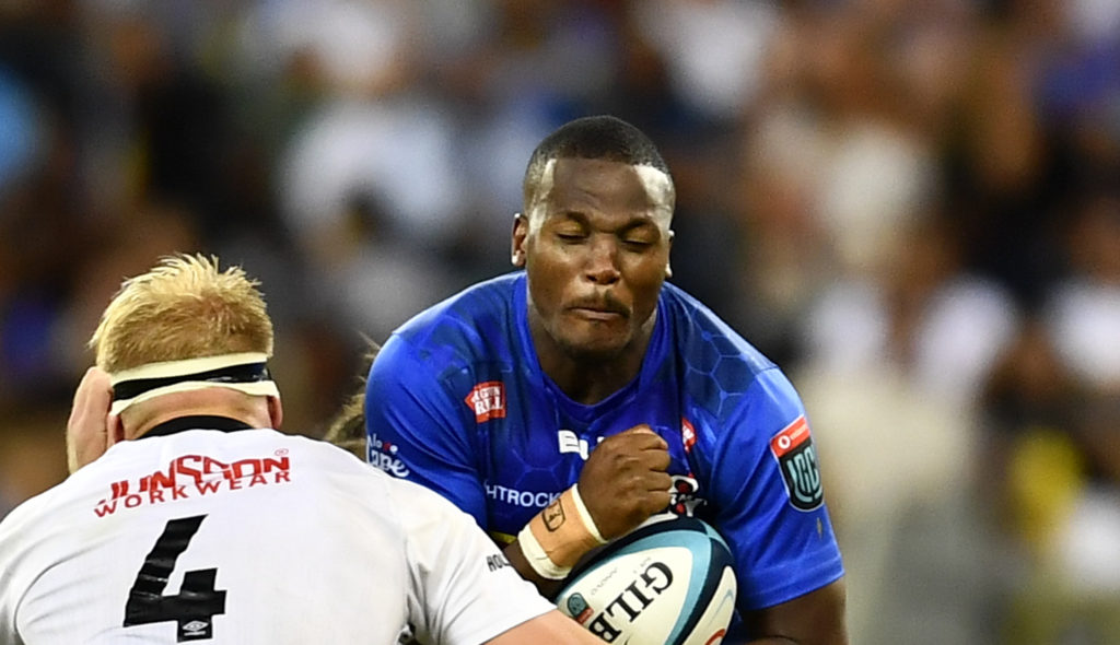 CAPE TOWN, SOUTH AFRICA - DECEMBER 30: Hacjivah Dayimani of the Stormers during the United Rugby Championship match between DHL Stormers and Hollywoodbets Sharks at DHL Stadium on December 30, 2023 in Cape Town, South Africa.