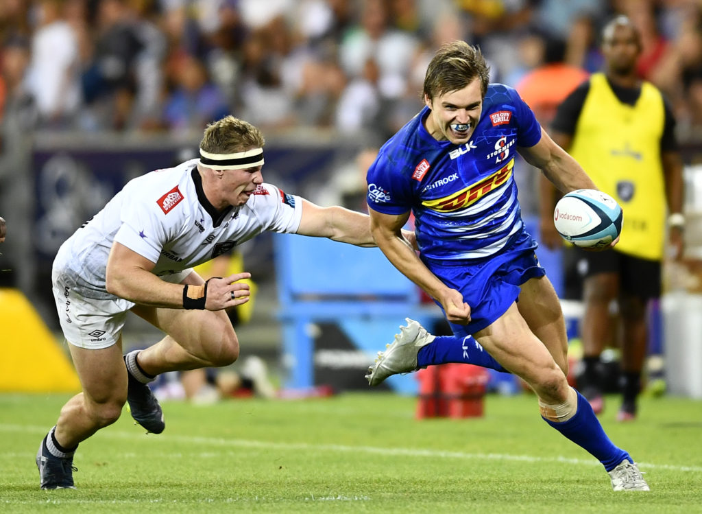 CAPE TOWN, SOUTH AFRICA - DECEMBER 30: Daniel du Plessis of the Stormers during the United Rugby Championship match between DHL Stormers and Hollywoodbets Sharks at DHL Stadium on December 30, 2023 in Cape Town, South Africa. (Photo by Ashley Vlotman/Gallo Images)