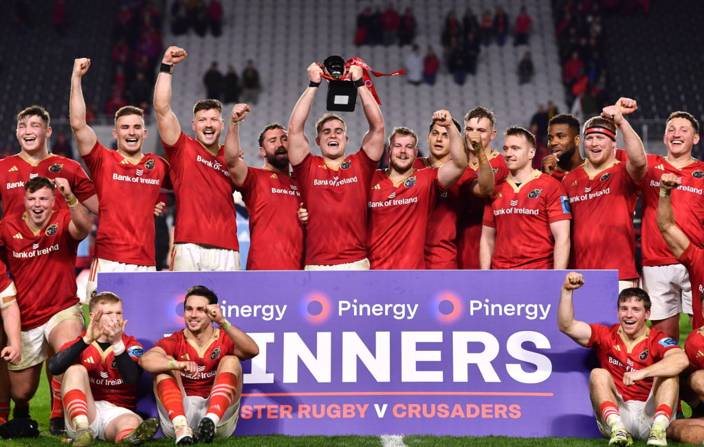 Munster fend off Crusaders to win 'Champions Match'