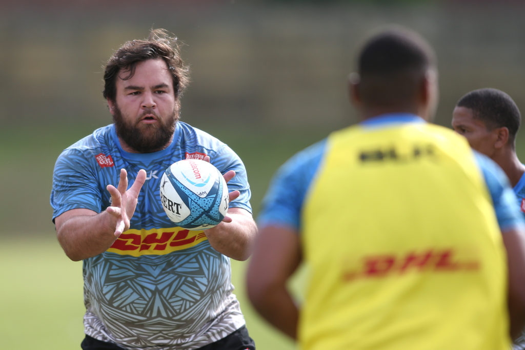 Frans Malherbe during the Stormers training session held at the Bellville High Performance Centre in Cape Town on 23 May 2023 ©Shaun Roy/BackpagePix