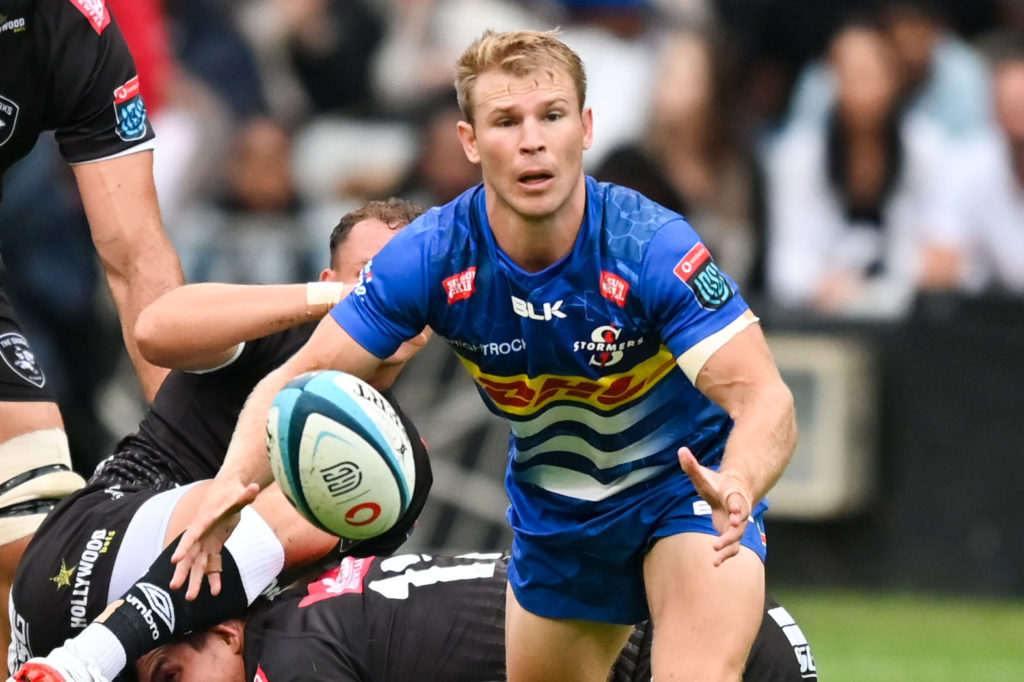 Paul de Wet of the Stormers during the 2024 United Rugby Championship 2023/24 game between the Sharks and Stormers at Kings Park Stadium on 17 February 2023 ©Gerhard Duraan/BackpagePix