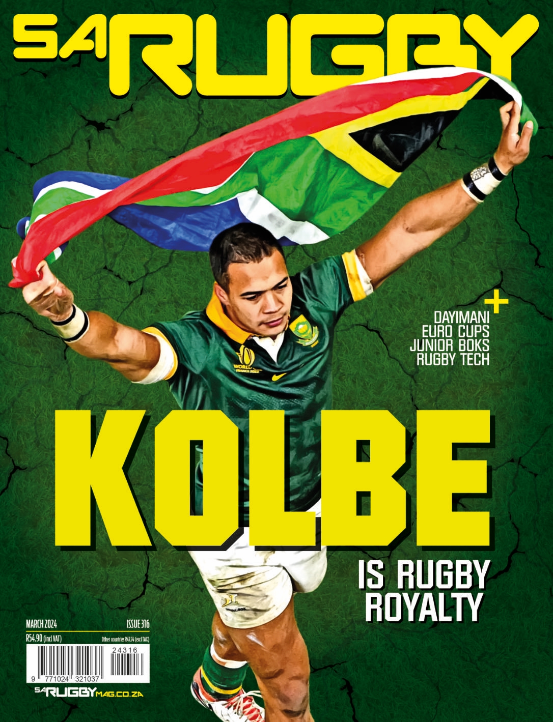 SA Rugby magazine cover March 2024 Cheslin Kolbe