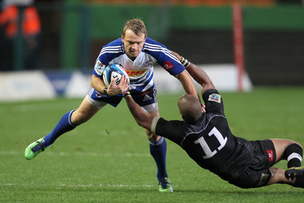 CAPE TOWN, SOUTH AFRICA - JUNE 01: Joe Pietersen of the Stormers during the Super Rugby match between DHL Stormers and Southern Kings at DHL Newlands on June 01, 2013 in Cape Town, South Africa. (Photo by Luke Walker/Gallo Images)