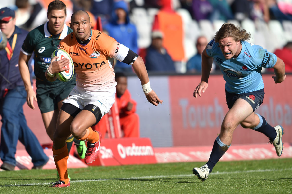 BLOEMFONTEIN, SOUTH AFRICA - JUNE 06: Cornal Hendricks of the Cheetahs during the Super Rugby match between Toyota Cheetahs and Waratahs at Free State Stadium on June 06, 2015 in Bloemfontein, South Africa. (Photo by Johan Pretorius/Gallo Images)