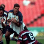 Winfield Super 12 , 3 May 1998. Golden Cats 16 v Queensland 20, Johan "Rassie" Erasmus in action for the Golden Cats. Photo credit:©Duif du Toit/Gallo Images
