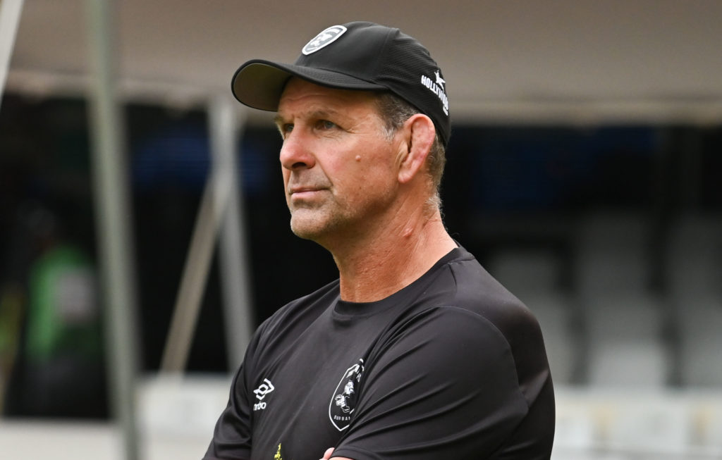 John Plumtree, coach of Hollywoodbets Sharks during the 2024 United Rugby Championship 2023/24 game between the Sharks and Stormers at Kings Park Stadium on 17 February 2023 ©Gerhard Duraan/BackpagePix