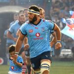 Marcell Coetzee leads the Bulls out at Loftus Versfeld