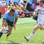 PRETORIA, SOUTH AFRICA - APRIL 06: Sebastian de Klerk of the Bulls during the Investec Champions Cup, Round of 16 match between Vodacom Bulls and Lyon OU at Loftus Versfeld on April 06, 2024 in Pretoria, South Africa. (Photo by Lee Warren/Gallo Images)