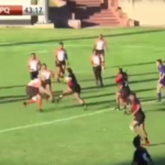 Watch: Massive hit on goose-stepping prop