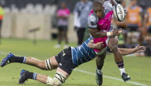 NELSPRUIT, SOUTH AFRICA - MARCH 24: Lundi Msenge of the Airlink Pumas during the Currie Cup, Premier Division match between Airlink Pumas and Windhoek Draught Griquas at Mbombela Stadium on March 24, 2023 in Nelspruit, South Africa. (Photo by Dirk Kotze/Gallo Images)