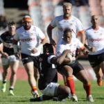 BLOEMFONTEIN, SOUTH AFRICA - APRIL 21: Alulutho Tshakweni of the Toyota Cheetahs during the Currie Cup, Premier Division match between Toyota Cheetahs and Cell C Sharks at Toyota Stadium on April 21, 2023 in Bloemfontein, South Africa. (Photo by Charle Lombard/Gallo Images)